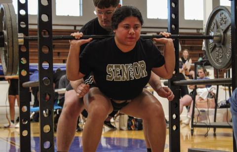 Memphis’ Emili Martinez will compete at the Division 3 State Powerlifting State Championship Wednesday, March 15 in Frisco. The Red River Sun/Elizabeth Tanner