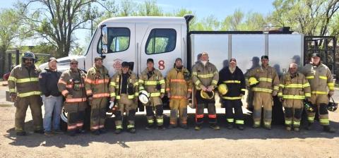 Local VFDs team up for SCBA training