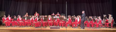 Under the direction of Matthew Newsom assisted by Harley Warrick, the 59-piece Rocket Regiment earns a Division II rating in both concert and sight reading at the Wednesday, March 4 UIL contest in Panhandle. Natasha Mixon