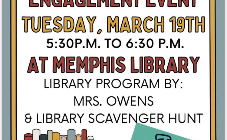 Memphis ISD,Memphis Public Library to host Library Scavenger Hunt
