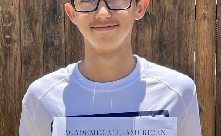 Memphis High School’s Ryder Robison is selected as a 2022-2023 National High School Coaches Association Academic All-American. To qualify, students must carry at least a 3.6 grade point average. Photo Courtesy of Memphis ISD