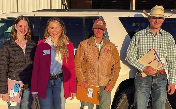 Childress FFA Horse Judging team competes at state competition