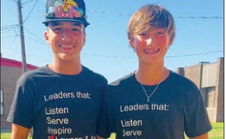 Meet the 2023-2024 Wellington Junior High School Student Council leaders, vice president Alex Orozco, left, and president Lawson Inman. “We are super proud to have these young men as leaders in our school,” said Principal Shannon Fisher. Courtesy Photo