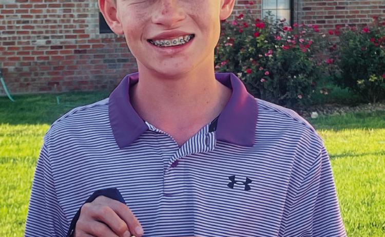 Wellington High School freshman Carter Ouellette maintains his winning ways in the Fall Series tournaments for North Texas Pro Golf Association (PGA) Junior Tour. On Sept. 23, Ouellette garnered first place at Pampa Country Club with a score of 81. At the Pampa Hidden Hills Country Club competition on Oct. 1, he took first with a score of 82. Ouellette shot a 75 for the championship on Oct. 9 at Meadowbrook Golf Course in Lubbock. Courtesy Photo