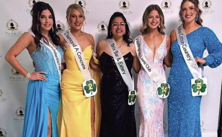 Five Wellington High School students compete in Miss Irish Rose Pageant